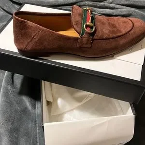 Gucci | Shoes | Mens Suede Sweetgranada Kid Ns Guc Lbrown  display picture 1